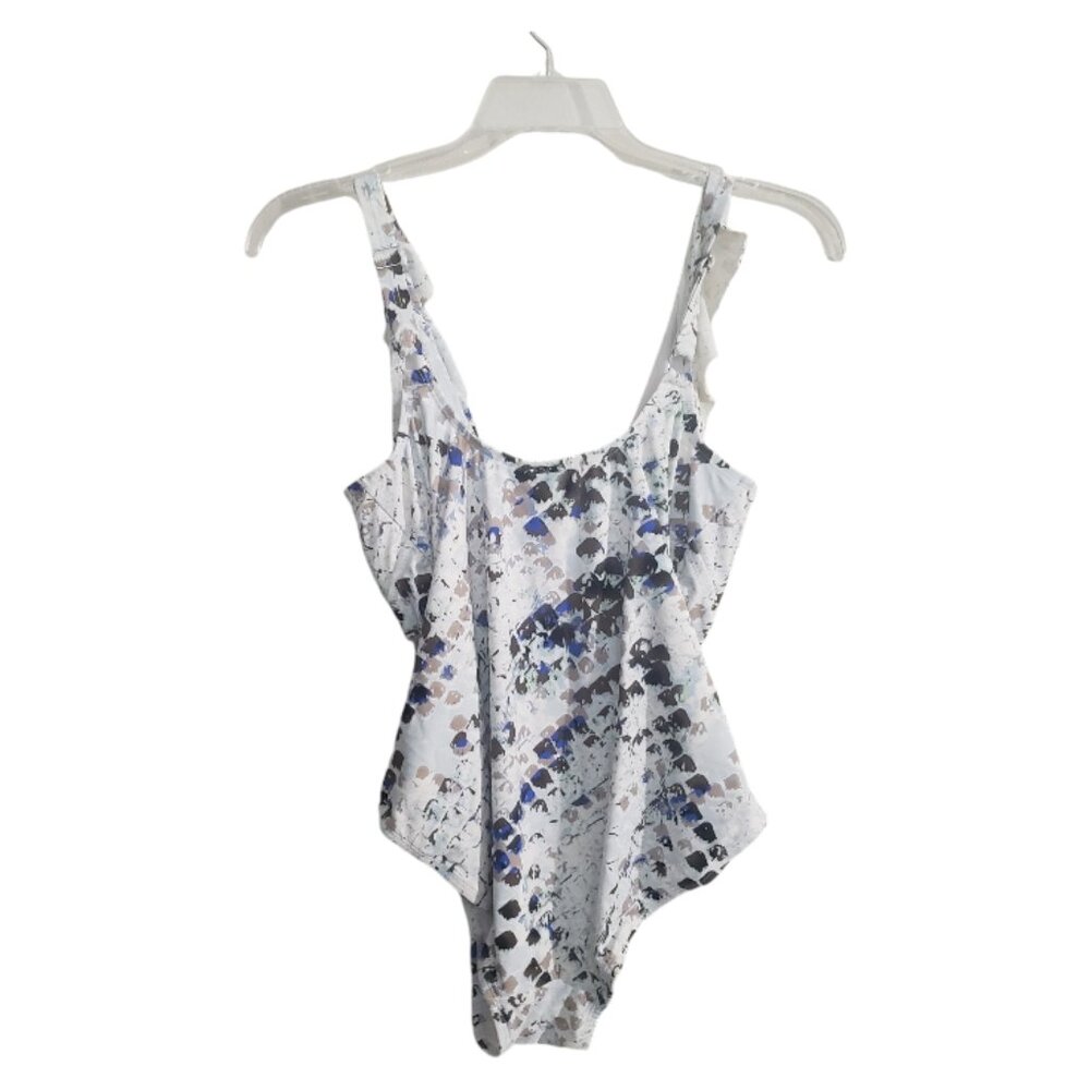 CT1902 DKNY One Piece White/Multi Swimsuit with Built in Bra 18 - Picture 4 of 6